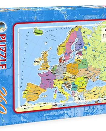 Produit Carte de l'Europe en Polonais Image