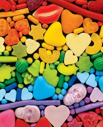 Produit Mini Puzzle - Bonbons Arc-En-Ciel Image