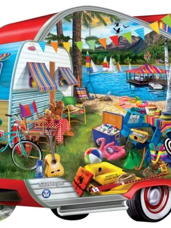 Produit Campeurs Heureux - Puzzle Forme Image