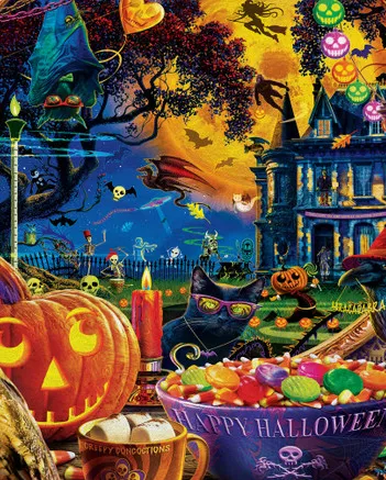 Produit Halloween - Une Nuit Effrayante Dehors Image