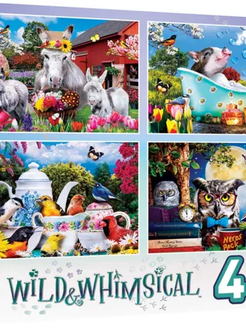 Produit 4 Puzzles - Wild & Whimsical Image
