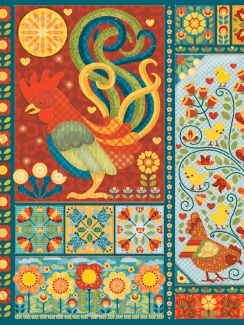 Produit Scandi Chicken Quilt Image