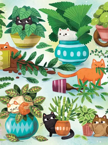 Produit Pièces XXL - Chats vs Plantes - Random Cut Image