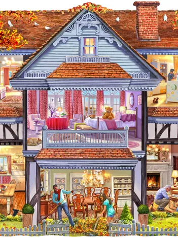 Produit Autumn Country House - Puzzle Forme Image