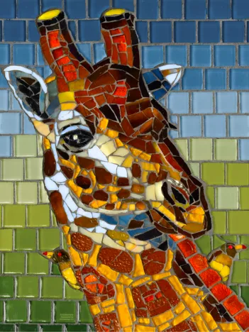 Produit Stained Glass Giraffe Image