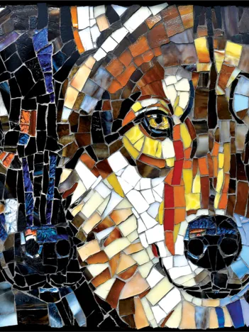 Produit Vitrail Loups Image