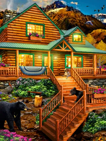 Produit Chris Dubrowolski - Mountain Cabin Visitors Image