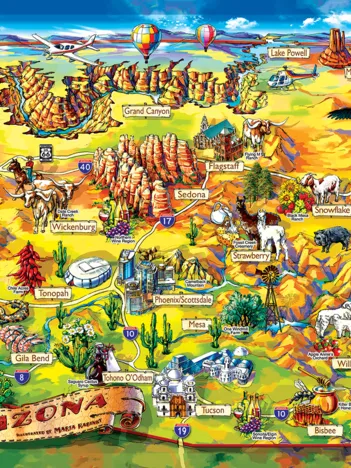 Produit Maria Rabinky - Arizona Map Image