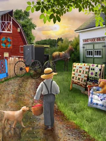 Produit Coucher de Soleil à la Campagne Image