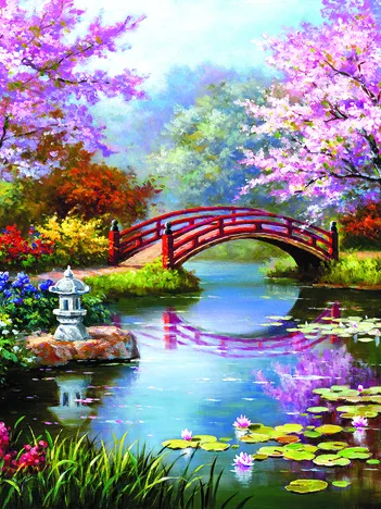 Produit Jardin Japonais en Fleurs Image