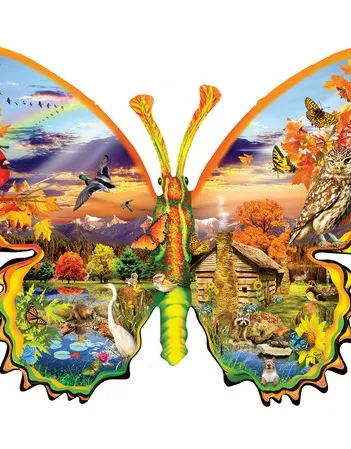 Produit Papillon d'Automne - Puzzle Forme Image