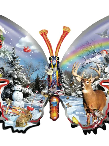 Produit Papillon d'Hiver - Puzzle Forme Image