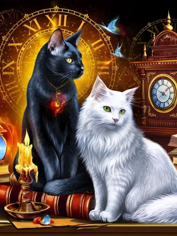 Produit Les Chats Et Les Horloges Image