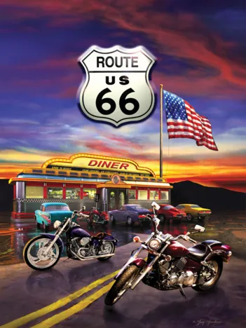 Produit Greg Giordano - Route 66 Diner Image