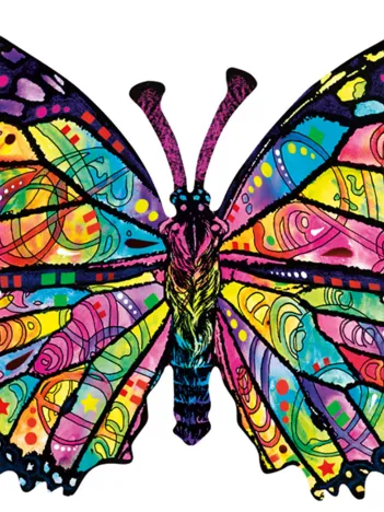 Produit Dean Russo - Stained Glass Butterfly Image