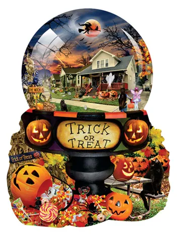Produit Halloween Globe - Puzzle Forme Image