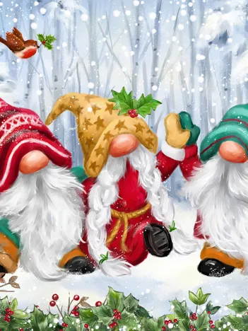 Produit Trois Gnomes d'Hiver Image
