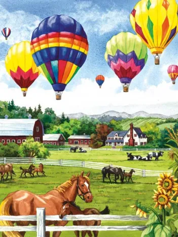 Produit Pièces XXL - Balloons over Fields Image