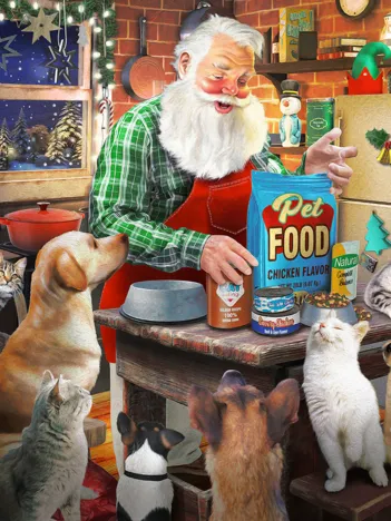 Produit Pièces XXL - Le Père Noël et ses Animaux Image