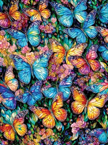 Produit Pièces XXL - Vitrail Papillons Image