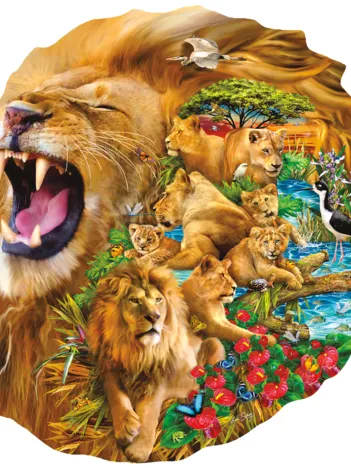 Produit Lori Schory - Lion Family Image