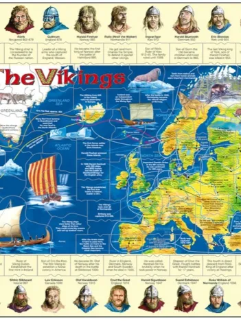 Produit Puzzle Cadre - Les Vikings (en Anglais) Image
