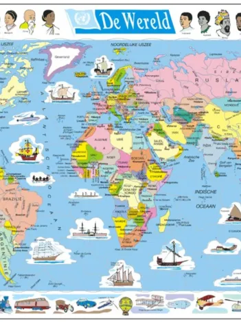 Produit Puzzle Cadre - De Wereld (en Hollandais) Image