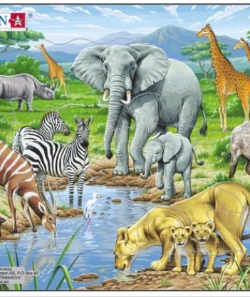 Produit Puzzle Cadre - Animaux de la Jungle Image