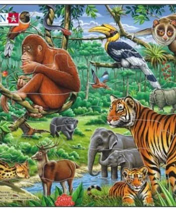 Produit Puzzle Cadre - Animaux de la Jungle Image