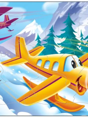 Produit Puzzle Cadre - Avions dans la Montagne Image