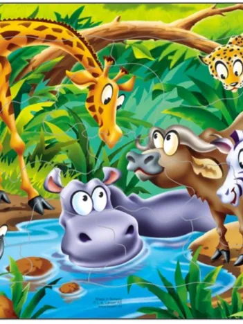 Produit Puzzle Cadre - Animaux de la Jungle Image