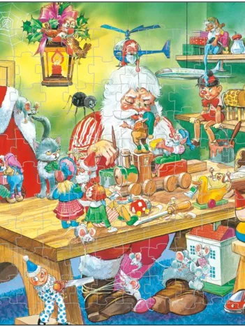 Produit Puzzle Cadre - L'Atelier du Père Noël Image
