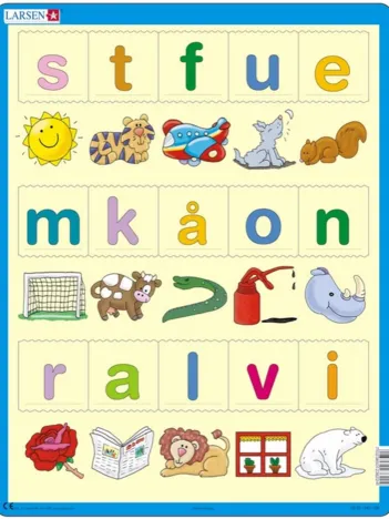 Produit Puzzle Cadre - Apprendre les Lettres (en Norvégien) Image