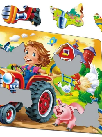 Produit Puzzle Cadre - Les Enfants à la Ferme Image