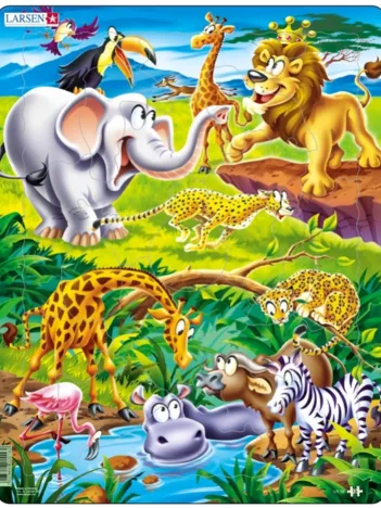 Produit Puzzle Cadre - Animaux de la Jungle Image
