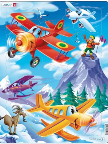 Produit Puzzle Cadre - Avions dans la Montagne Image