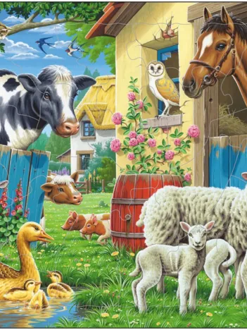 Produit Puzzle Cadre - Les Animaux de la Ferme Image