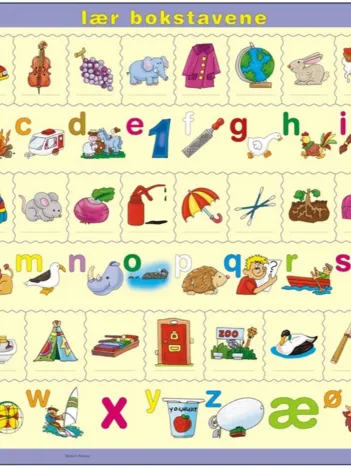 Produit Puzzle Cadre - Lær bokstavene (små), en Norvégien Image