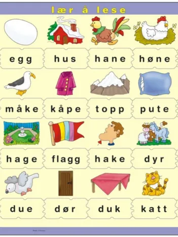 Produit Puzzle Cadre - Lær å lese (små bokstaver) (en Norvégien) Image