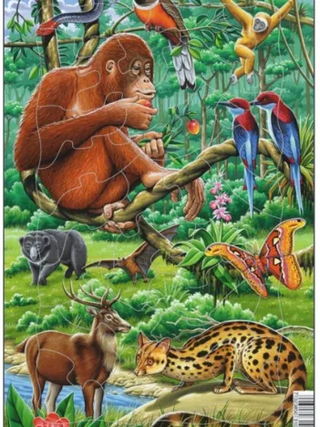 Produit Puzzle Cadre - Animaux de la Jungle Image