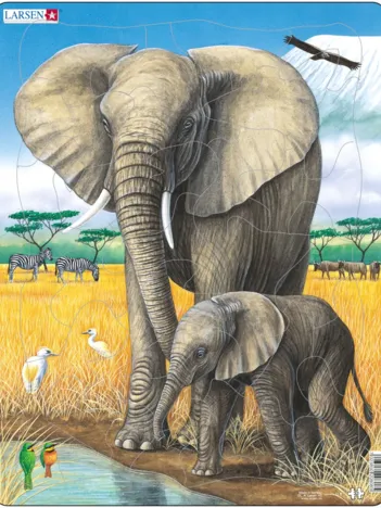 Produit Puzzle Cadre - L'Eléphant Image