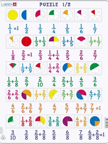 Produit Puzzle Cadre - Apprendre à Compter : Les Fractions Image