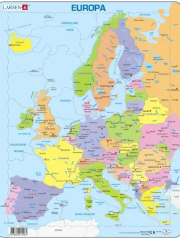 Produit Puzzle Cadre - Carte de l'Europe en Hollandais Image