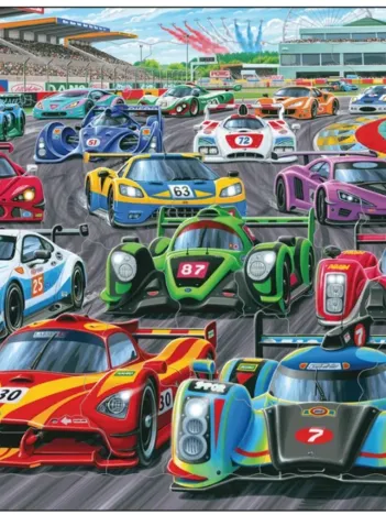 Produit Puzzle Cadre - Racing Cars Image