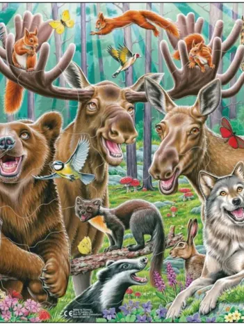 Produit Puzzle Cadre - Happy Forest Selfie Image