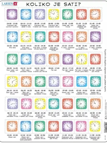 Produit Puzzle Cadre - Clock-Puzzle (En Croate) Image