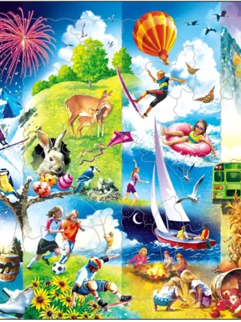 Produit Puzzle Cadre - 4 Saisons Image
