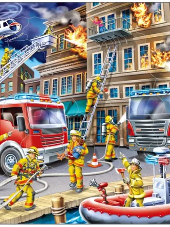 Produit Puzzle Cadre - Intervention des Pompiers Image