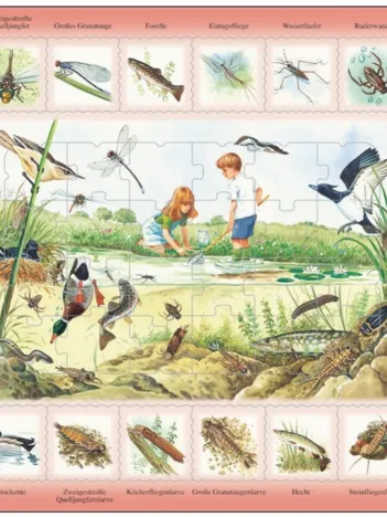 Produit Puzzle Cadre - Apprendre l'Allemand : L'Etang (en Allemand) Image