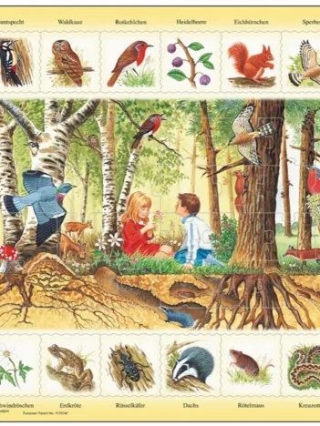 Produit Puzzle Cadre - Apprendre l'Allemand : En Forêt (en Allemand) Image